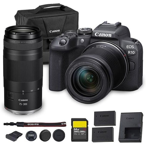 Canon EOS R10 Mirrorless Camera Kit with 2 Lenses