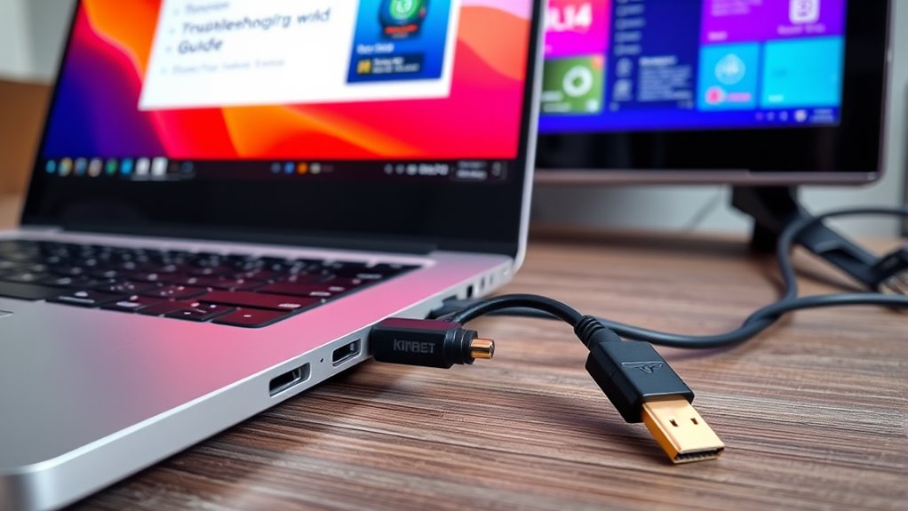 check cables and update drivers