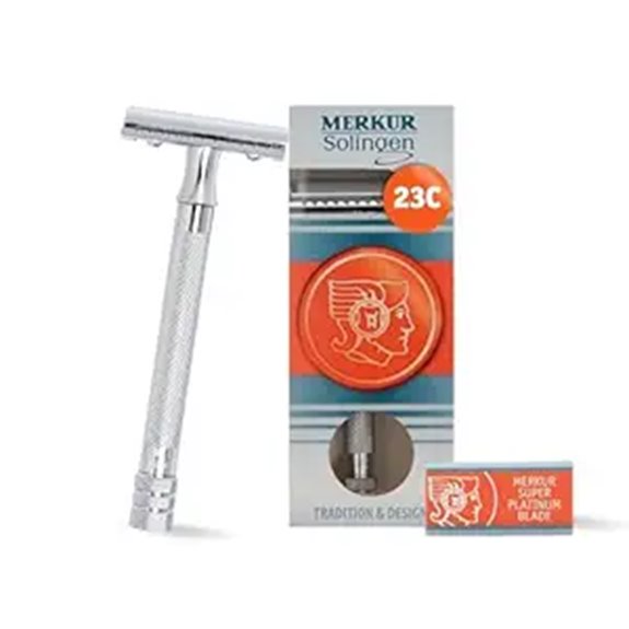MERKUR 23C Safety Razor Chrome Brass Handle