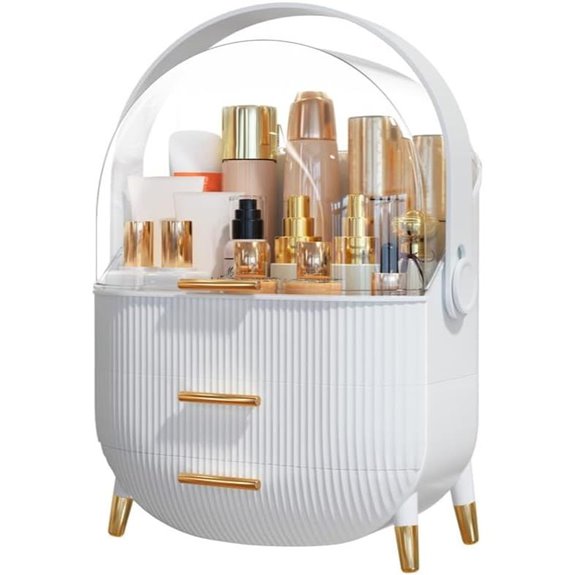 Makeup and Skincare Organizer with Transparent Cover