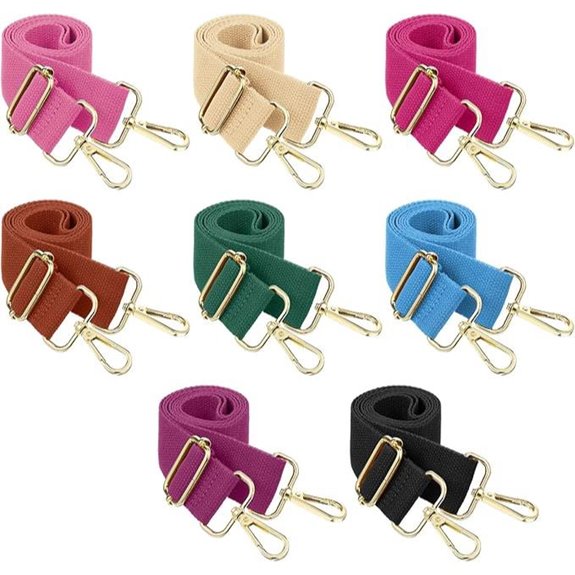 Cobee 8 Pcs Colorful Purse Straps Set for Women