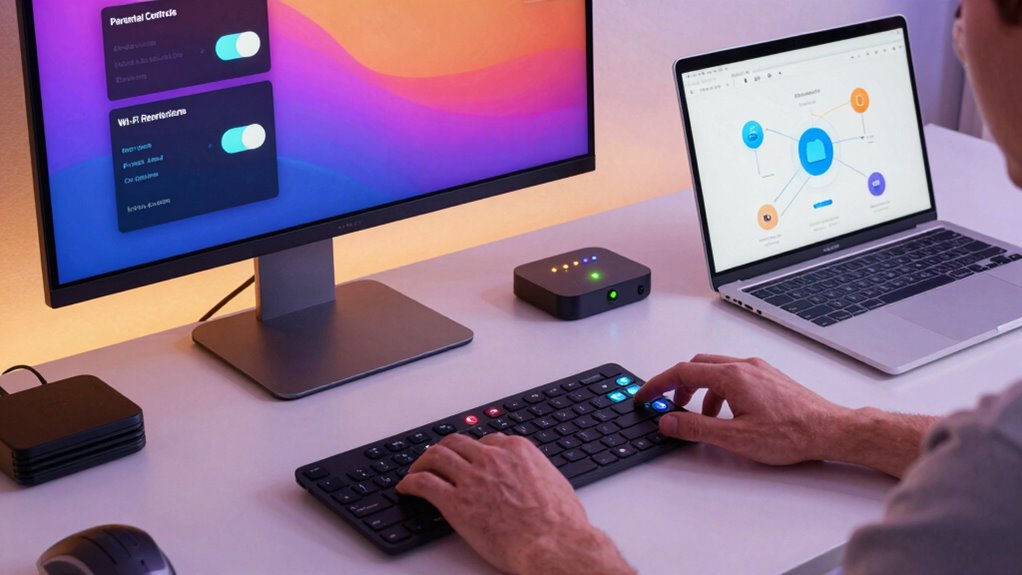 configure device and network restrictions
