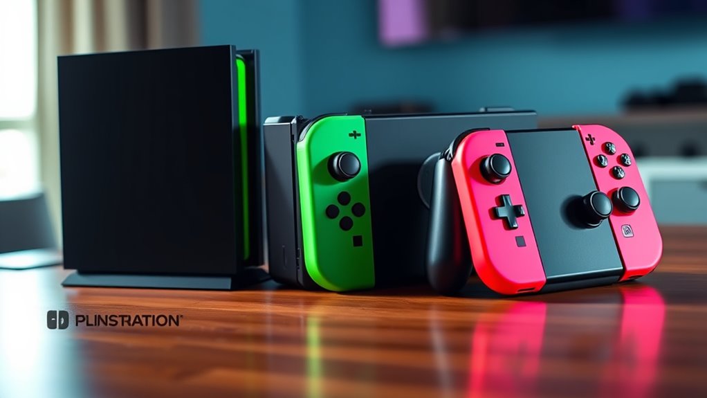 console features and comparisons