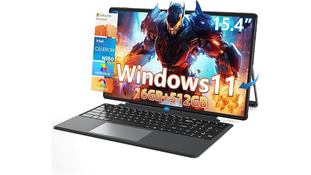 convertible 15 4 inch touchscreen laptop