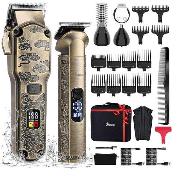 Hatteker Cordless Hair & Beard Trimmer Grooming Kit