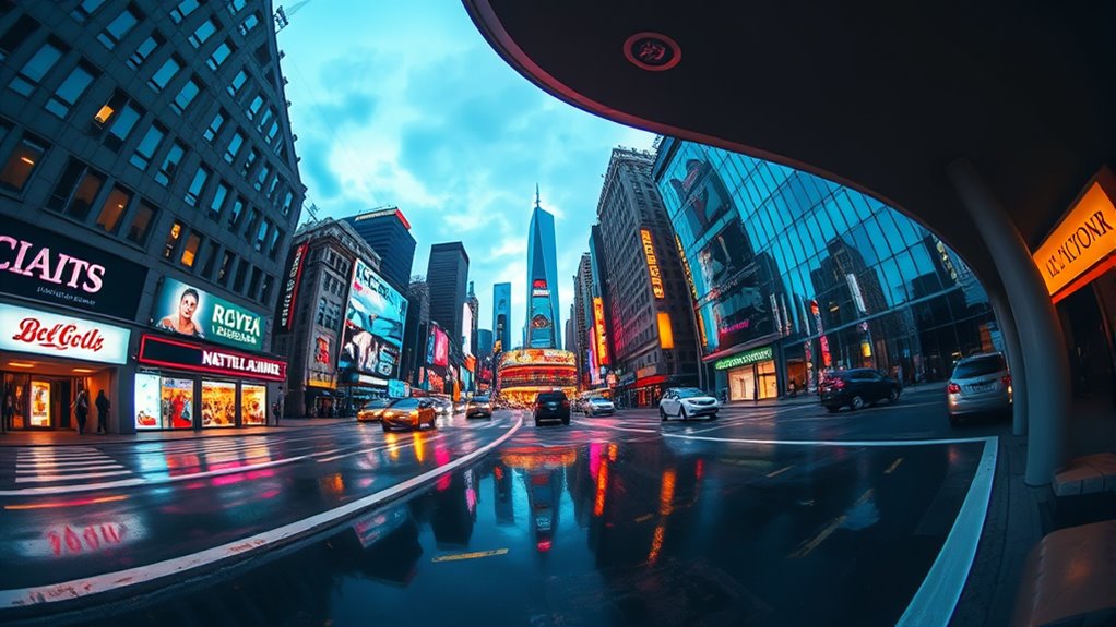 create surreal curved perspectives