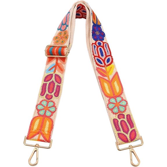 Crochet Flower Purse Strap Adjustable Crossbody Guitar Strap