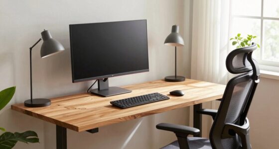 desk setup for ergonomic comfort