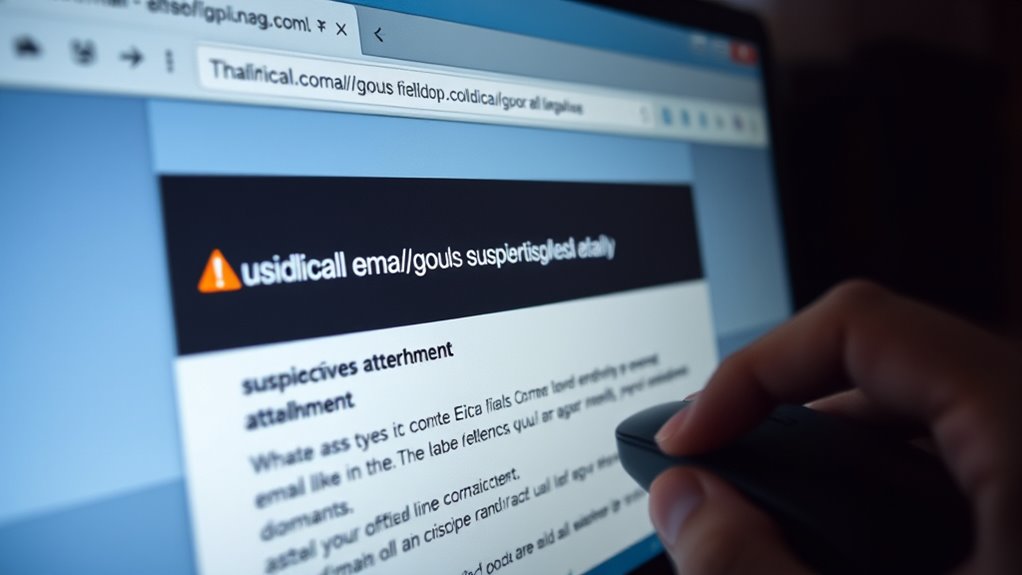 detect suspicious links attachments
