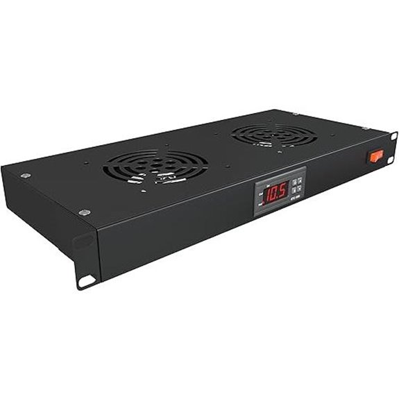 Rack Mount Fan with Digital Temp Control and Alarm