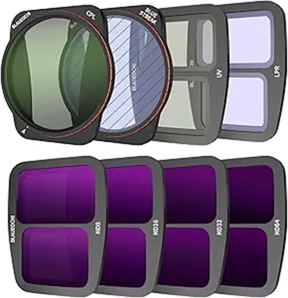 8-Pack DJI Air 3 Drone Camera Lens Filters Set