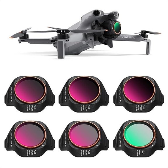 K&F Concept Drone ND/PL Filter Set (6 Pack)