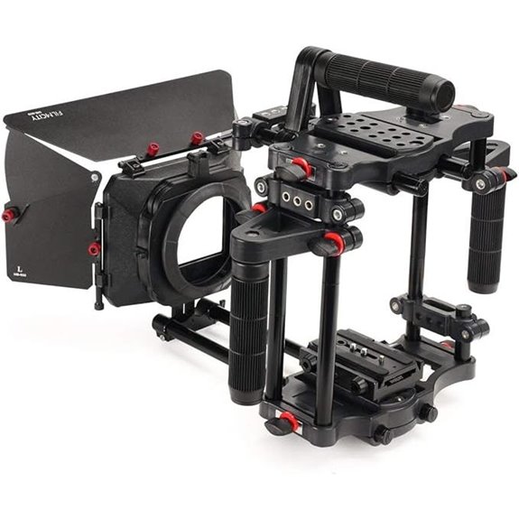 DSLR Camera Cage Kit with Matte Box and Accessories