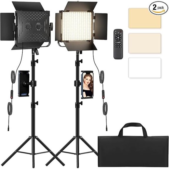 Bi-Color LED Video Lighting Kit (2-Pack)
