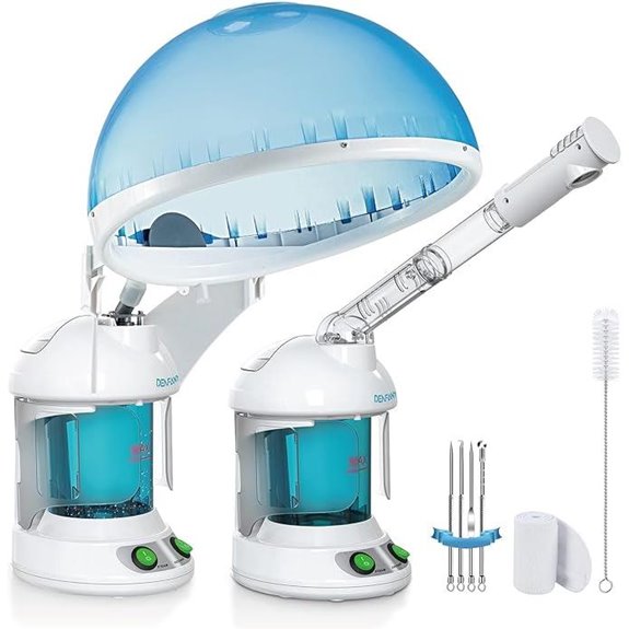 DENFANY 2-in-1 Hair and Face Steamer for Moisturizing