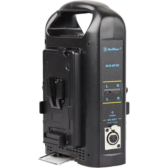 Dual Channel V-Mount Battery Charger with DC Output