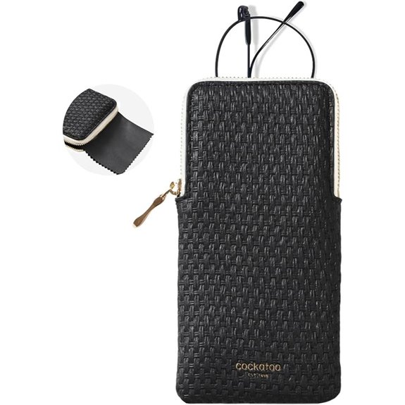 Cockatoo Drop-Resistant Glasses Case with Cleaning Cloth