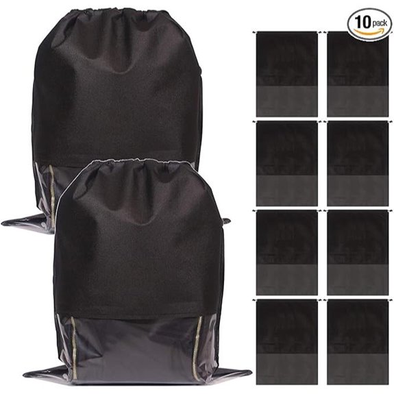 Set of 10 Dustproof Drawstring Storage Bags
