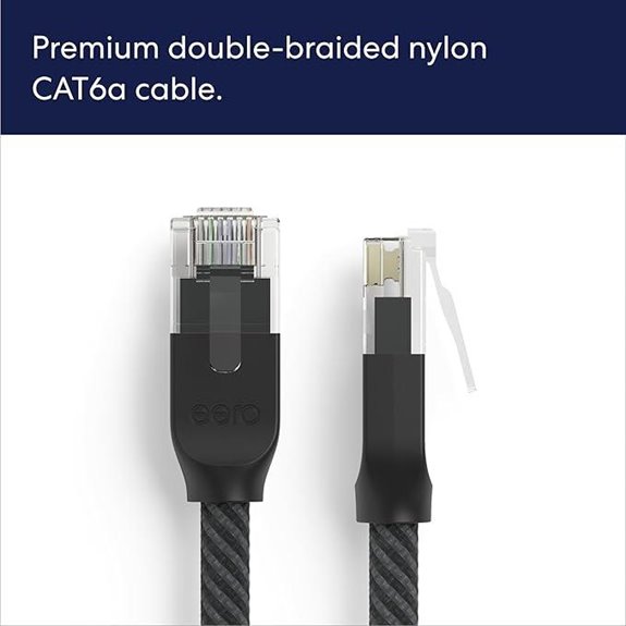 Amazon eero CAT6a Ethernet Cable 5ft Titanium Black