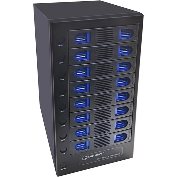 8 Bay SATA Hard Drive Enclosure with Hot Swap