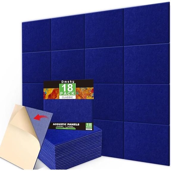 18-Pack Acoustic Soundproof Panels for Walls