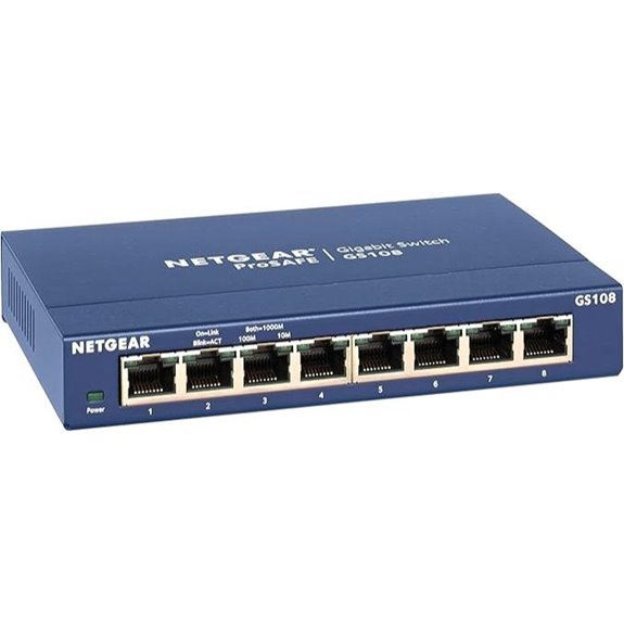 NETGEAR 8-Port Gigabit Ethernet Switch (GS108)