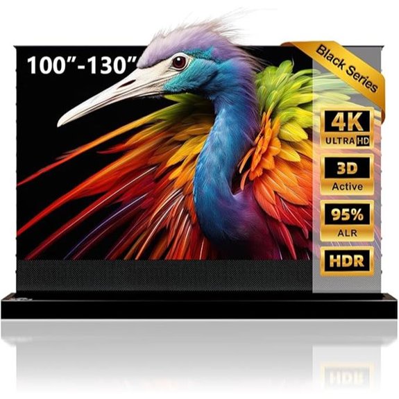 NothingProjector ALR 120-Inch Fixed Frame Screen-Inch Electric Floor Screen