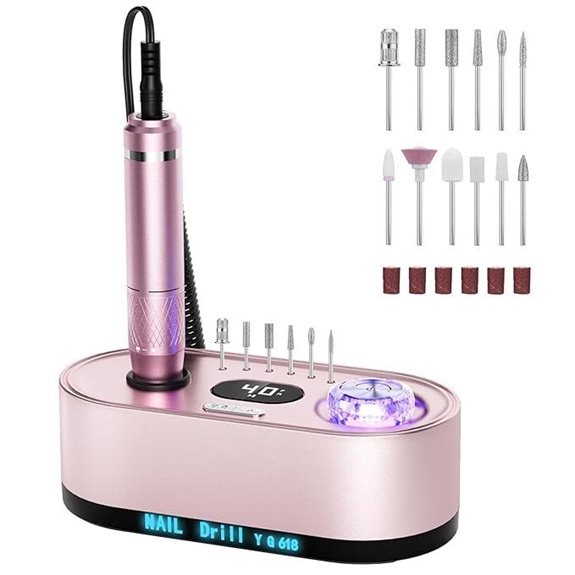 Electric Nail Drill Kit with LCD Display