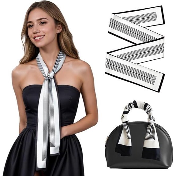 Silky Satin Handbag Scarf for Women