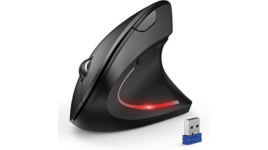 ergonomic wireless vertical mouse