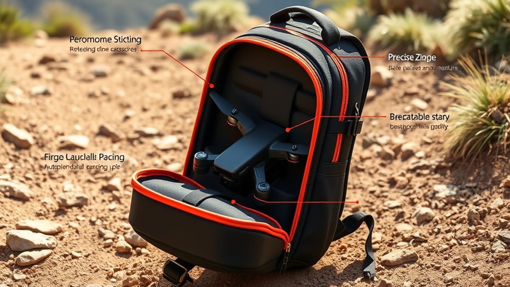 essential drone backpack features