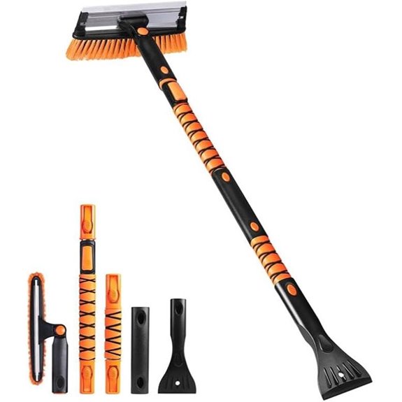 EcoNour Extendable Snow Brush & Ice Scraper for Car