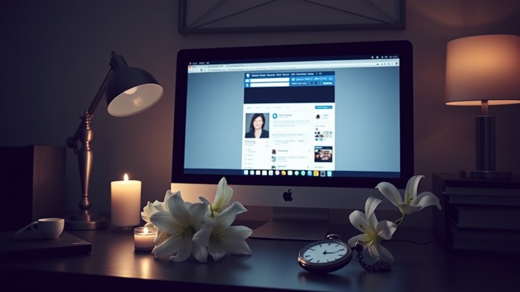 facebook account death options