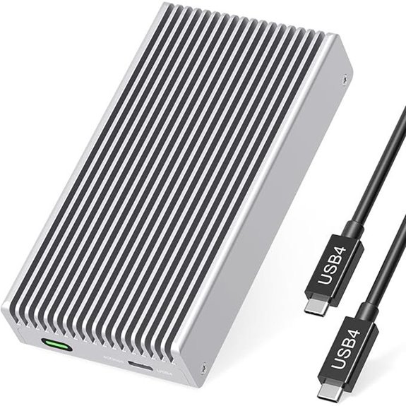 Fanless 40Gbps USB4 NVMe SSD Enclosure