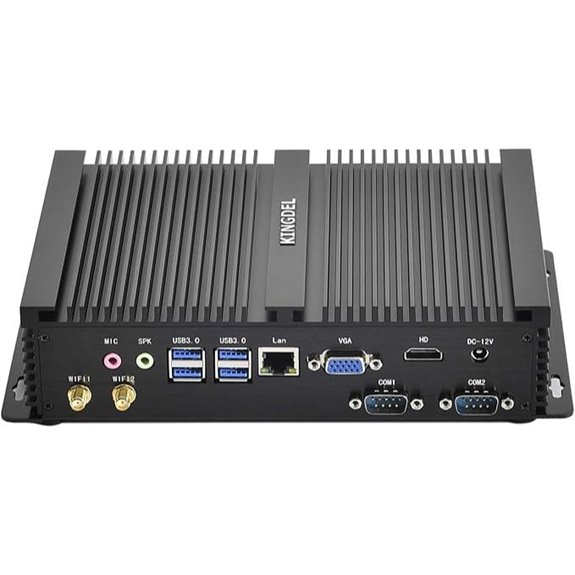 KINGDEL Fanless Mini PC with Core i7 and 4K Display