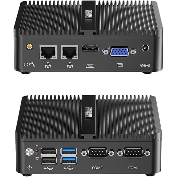 WEIDIAN Fanless Mini PC with Dual Display