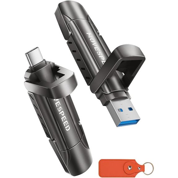 MOVE SPEED 1TB External SSD with USB-C and USB 3.2