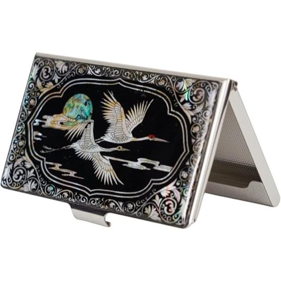 February Mountain Pearl Business Card Case