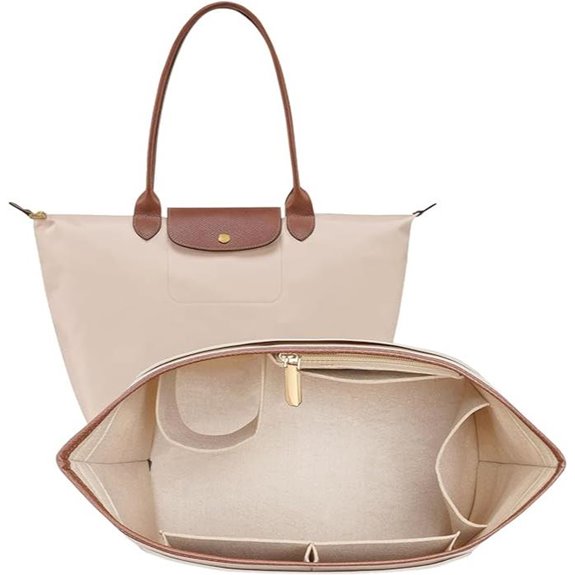 Longchamp Le Pliage L Bag Felt Purse Organizer