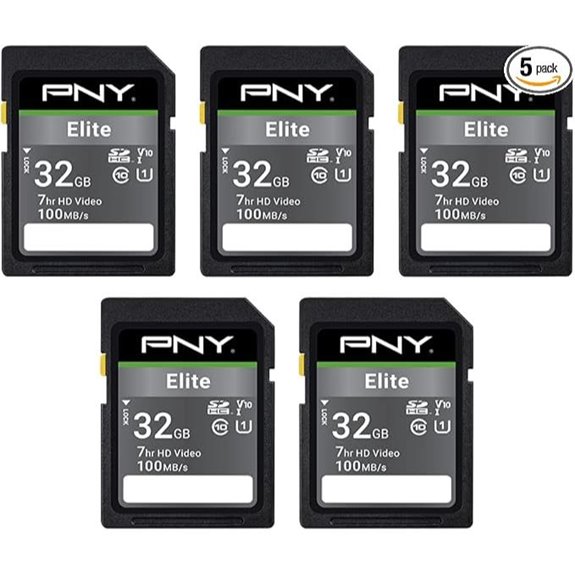 PNY 32GB Elite SDHC Memory Card (Pack of 5)