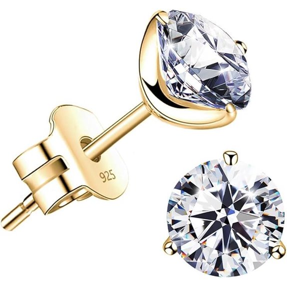Stunning Flame 18K Gold Silver Cubic Zirconia Earrings