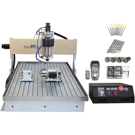 CNC 6090 4-Axis Metal Engraving Router Machine