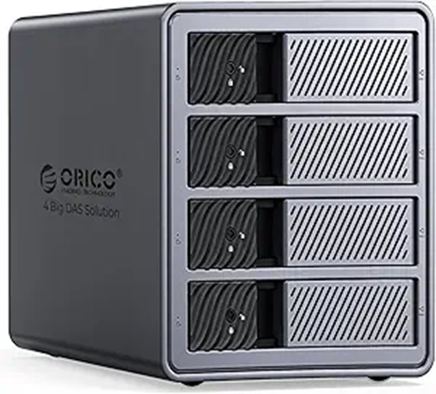 ORICO 4-Bay RAID Hard Drive Enclosure (Supports 88TB)