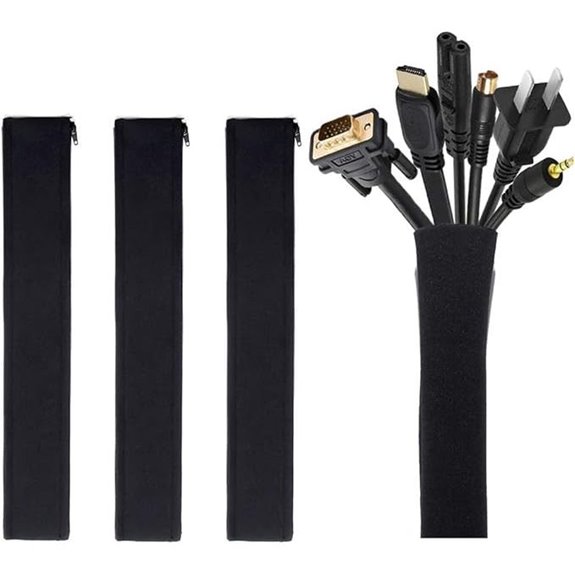 JOTO 4 Pack Cable Management Sleeves