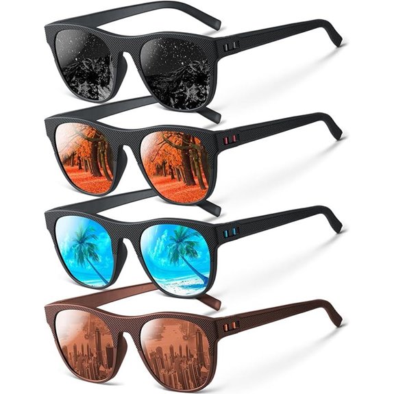 IKTOD 4 Pack Polarized UV Sunglasses for Men & Women