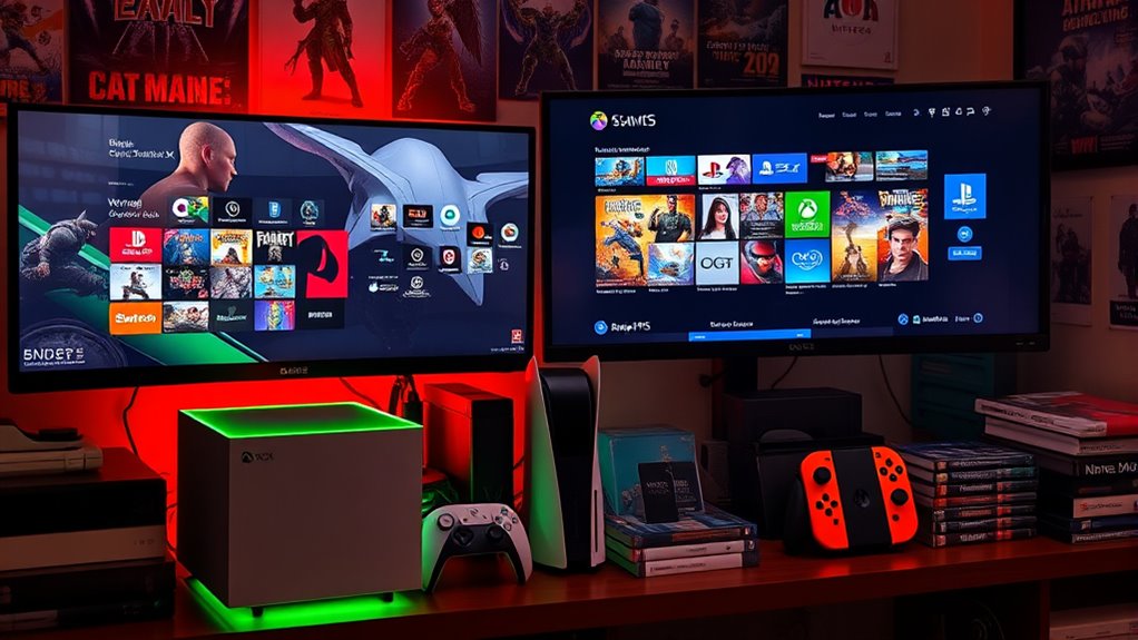 game libraries and features