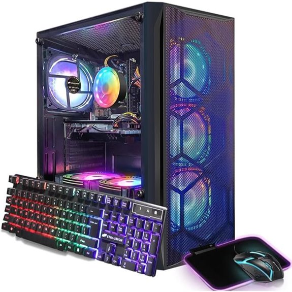 STGAubron Gaming Desktop PC i7 Radeon RX 580 16G RAM
