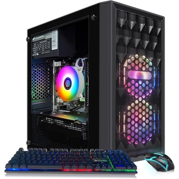 STGAubron Gaming PC Desktop with RTX 590 & RGB Fans