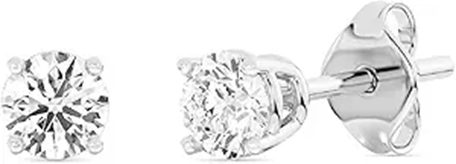 Gilded Lab-Grown Diamond Stud Earrings (Multiple Carats)