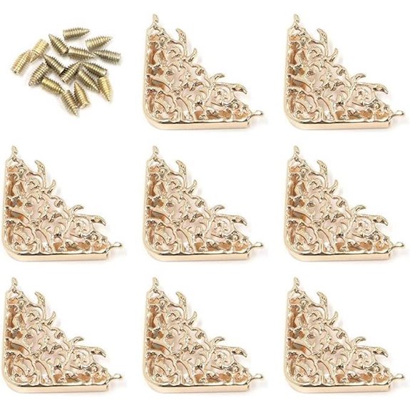 MY MIRONEY Gold Metal Bag Edge Protectors (8 Pack)